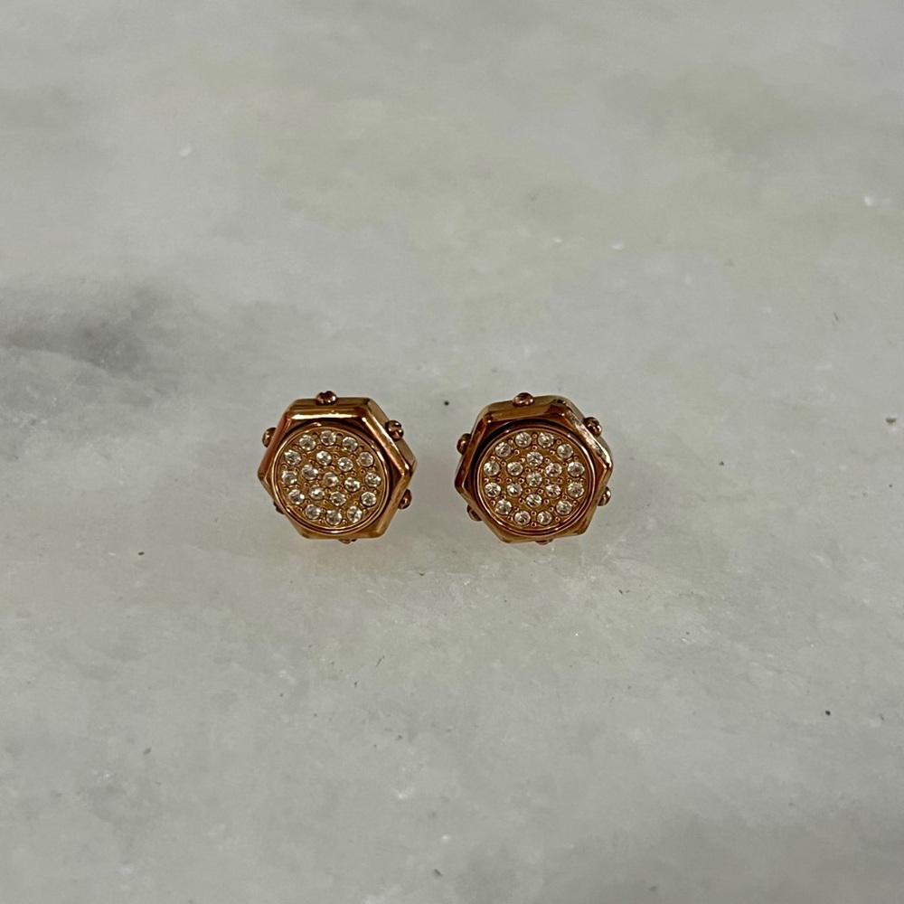 Swarovski Rose Gold Stud Earrings